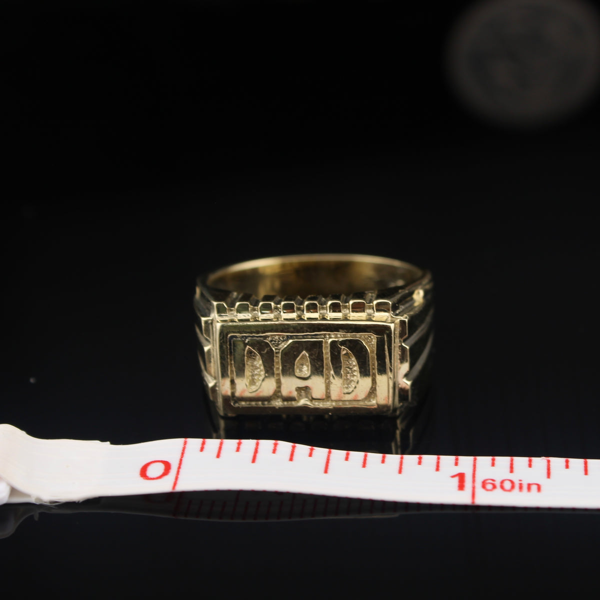 Real 10K Gold Dad Ring