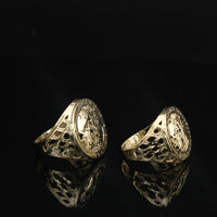 10K Gold World Is Yours Globe Ring