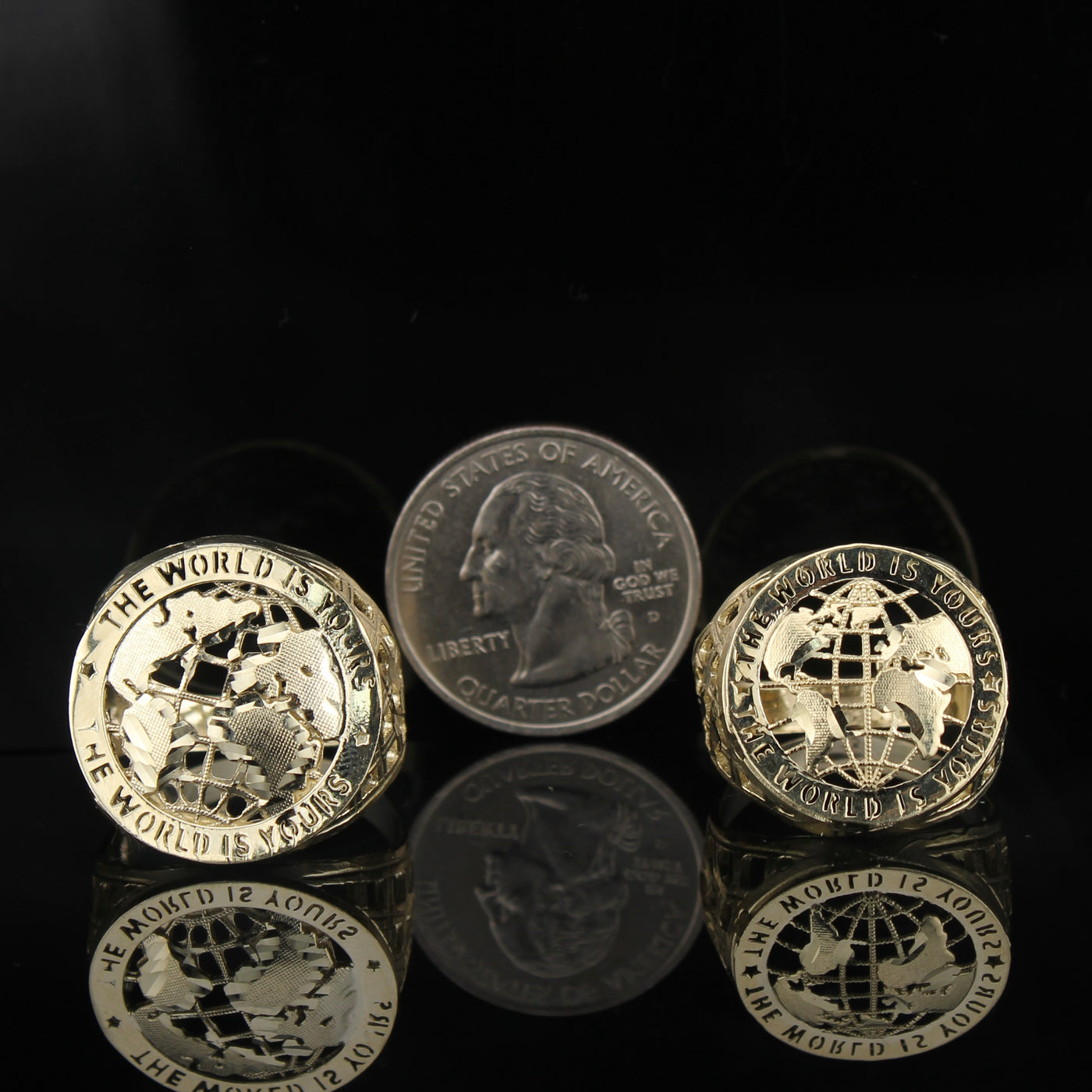 10K World Is Yours Ring