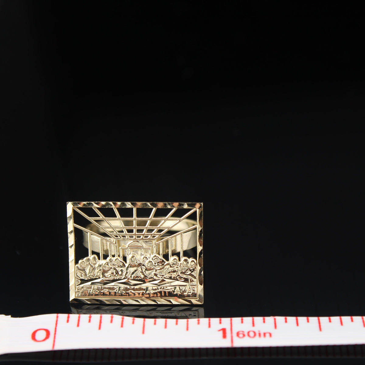 Real 10K Gold Last Supper Ring