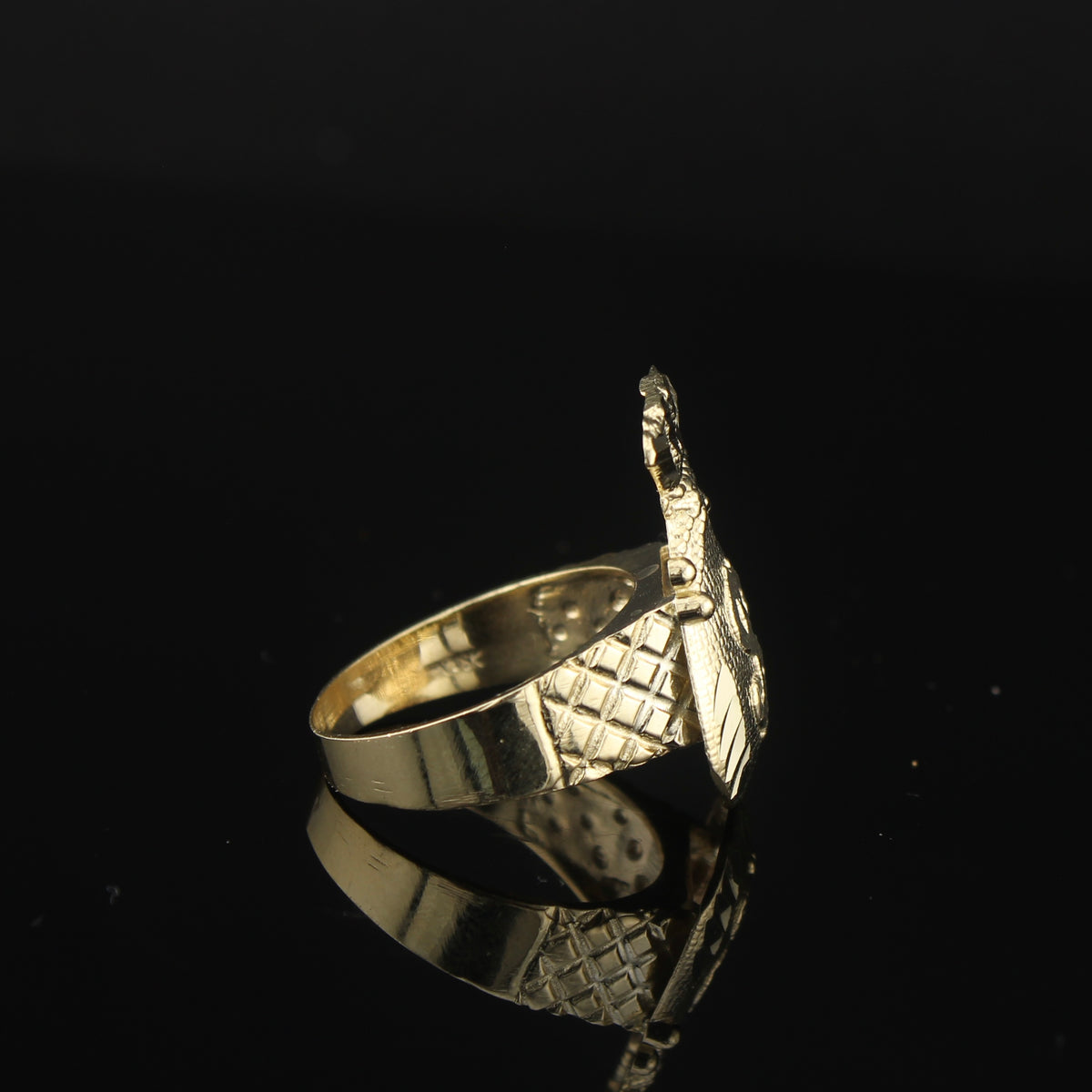 Real 10K Gold Money Bag Ring