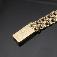Pulsera de oro macizo de 10 quilates y 8 mm con placa de identificación (ID) estilo Chino