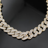 Real 10K Gold Diamond Cuban Mens Bracelet , 7 CTW