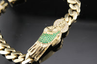 Pulsera de oro real de 10K de San Judas