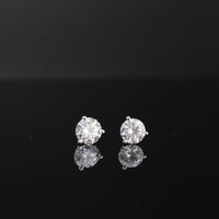 Pendientes de oro de 10K auténtico de 2.00 ct con diamantes de laboratorio