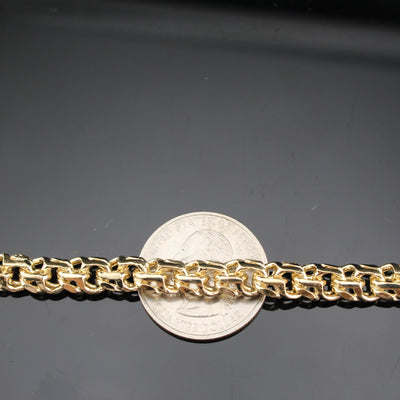 10K Chino ID Link Bracelet 7mm