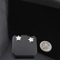 Real 10K Gold Star Diamond Studs
