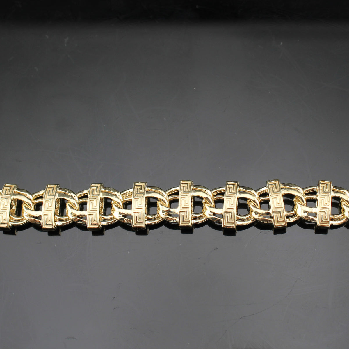 Real 14K Gold Chino ID Link Bracelet