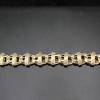 Real 14K Gold Chino ID Link Bracelet