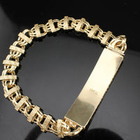 Real 14K Gold Chino ID Link Bracelet