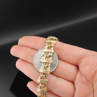 Real 14K Gold Chino ID Link Bracelet