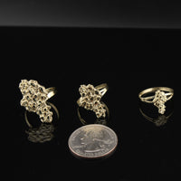 Real 10K Gold Nugget Rings