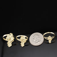 Real 10K Gold Nugget Rings