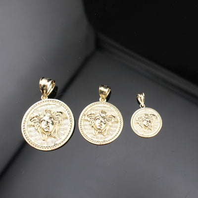 10K Real Gold Versace Inspired Medallion
