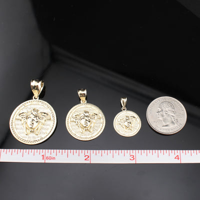 10K Real Gold Versace Inspired Medallion