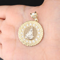 Real 10K Gold Our Lady of Aparecida Pendant