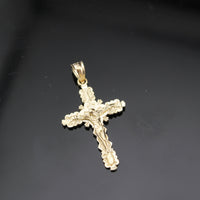 Real 10K Gold Cross Pendant