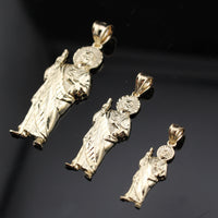 Auténticos colgantes de San Judas de oro de 10K