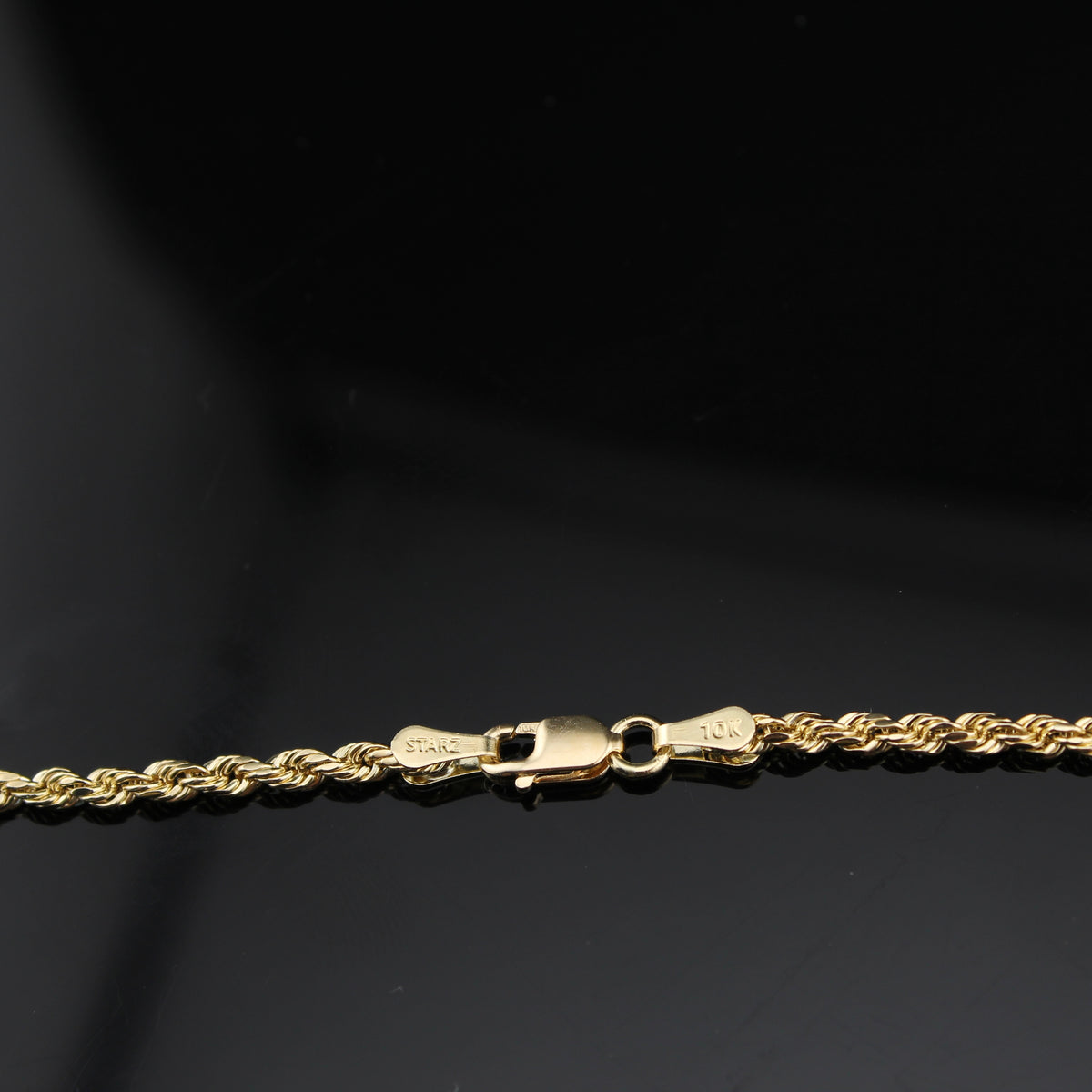 Colgante y cadena de la Virgen María de oro de 10K auténtico