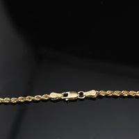 Colgante y cadena de la Virgen María de oro de 10K auténtico