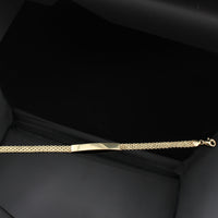 Pulsera Real de Eslabones ID Bismark de Oro de 10K