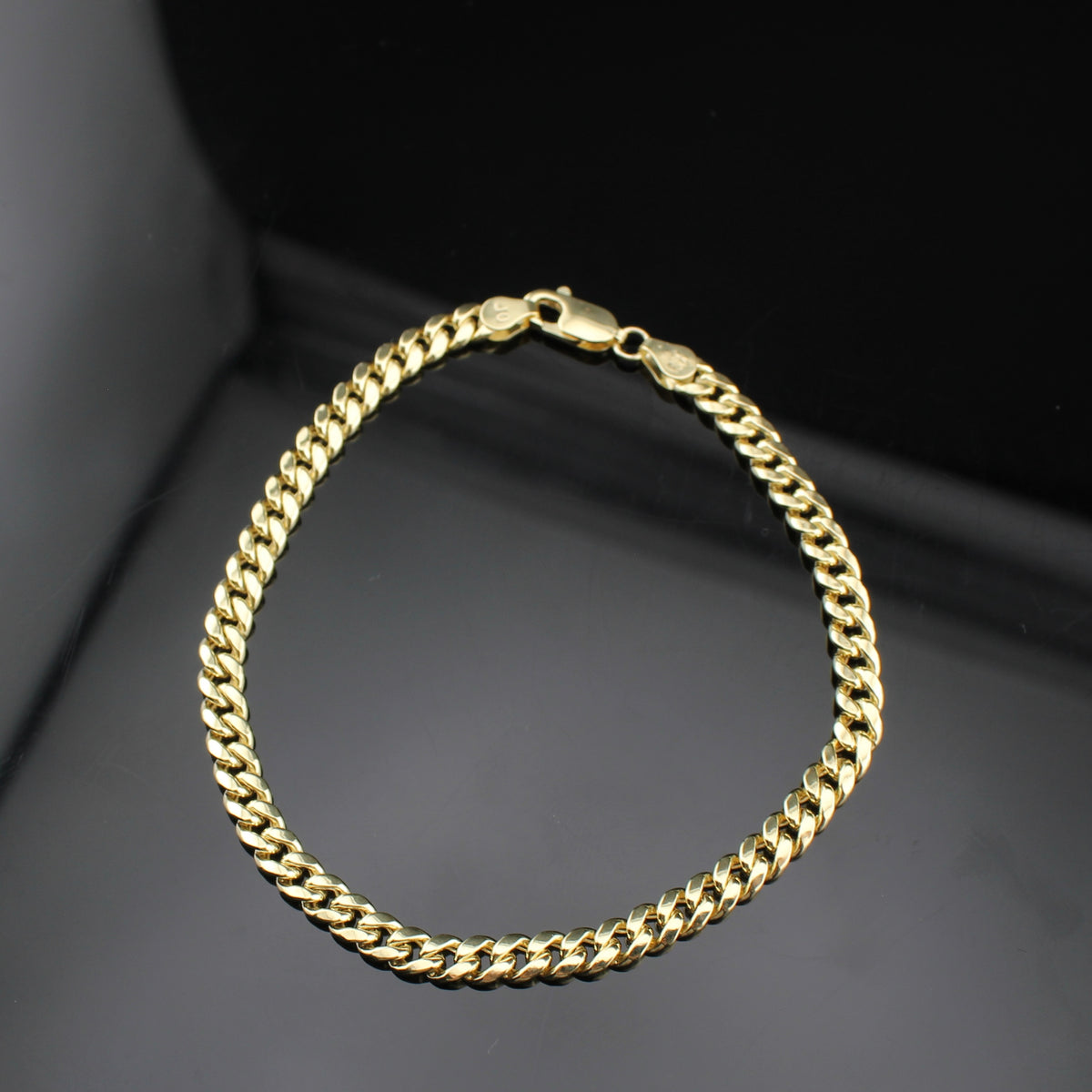 Real 10K Gold Cuban Link Bracelet