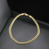 Real 10K Gold Cuban Link Bracelet