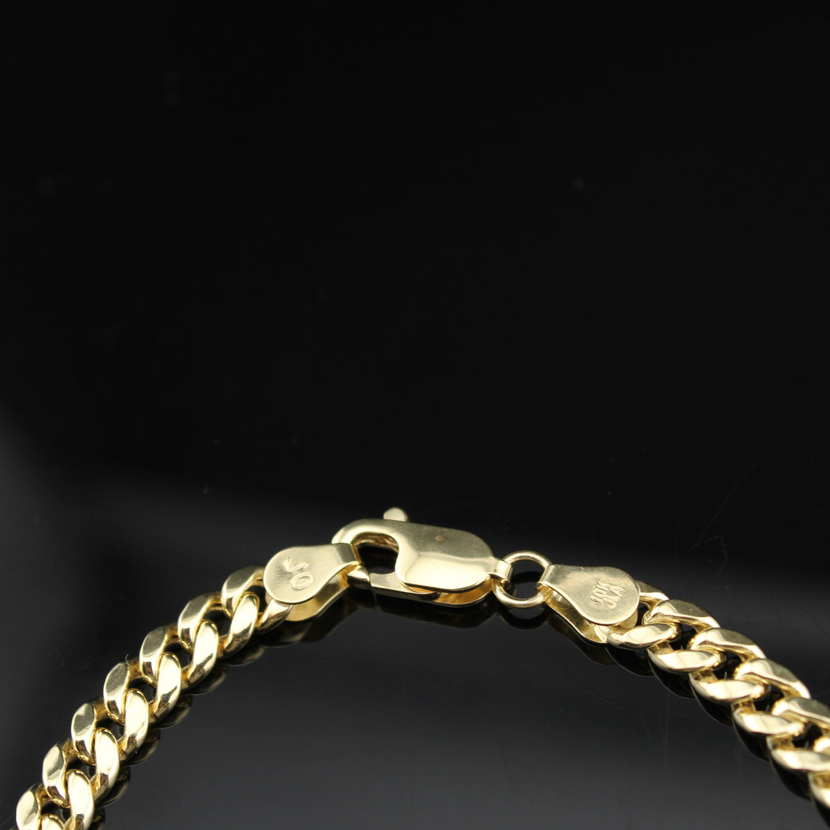 Real 10K Gold Cuban Link Bracelet