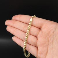Real 10K Gold Cuban Link Bracelet