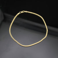 Real 10K Gold Box Chain Bracelet