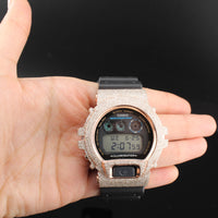 Diamond Iced Out G-Shock Watch Rose Gold in 10K gold - detail view - ICEbyAK