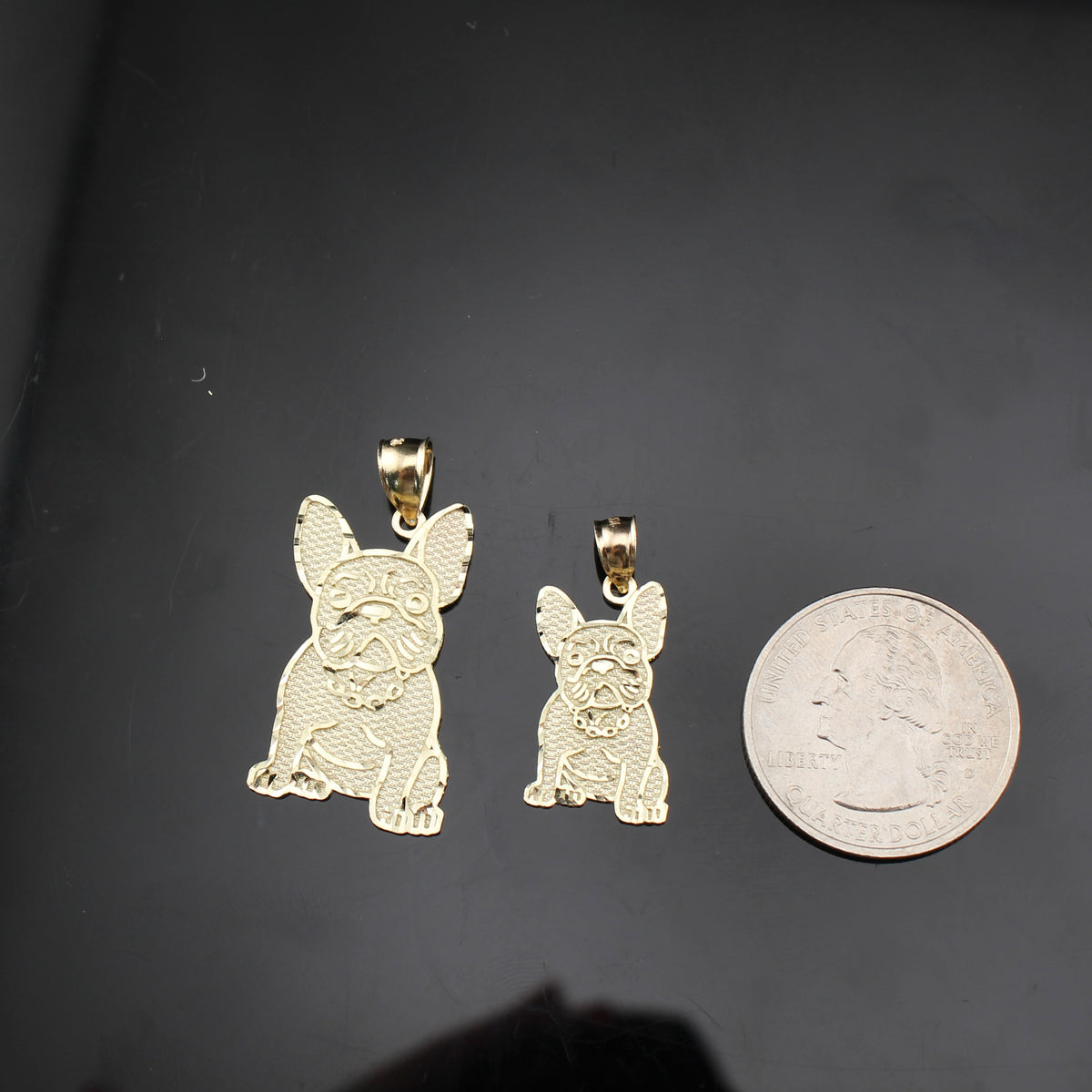 Real 10K Gold Bulldog Pendant