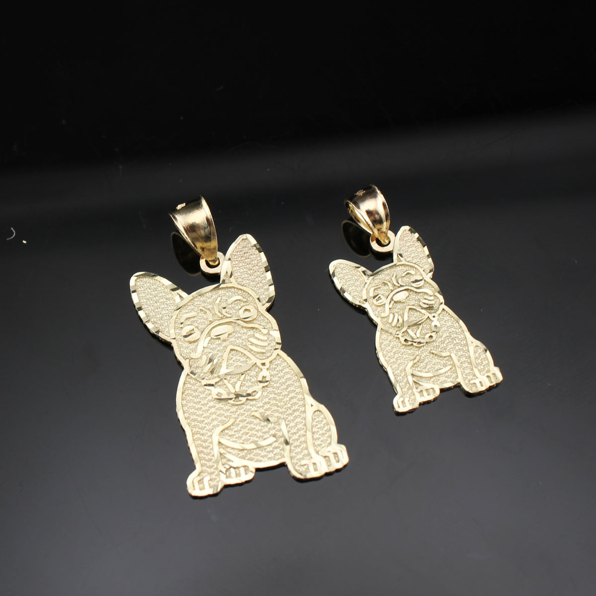 Real 10K Gold Bulldog Pendant