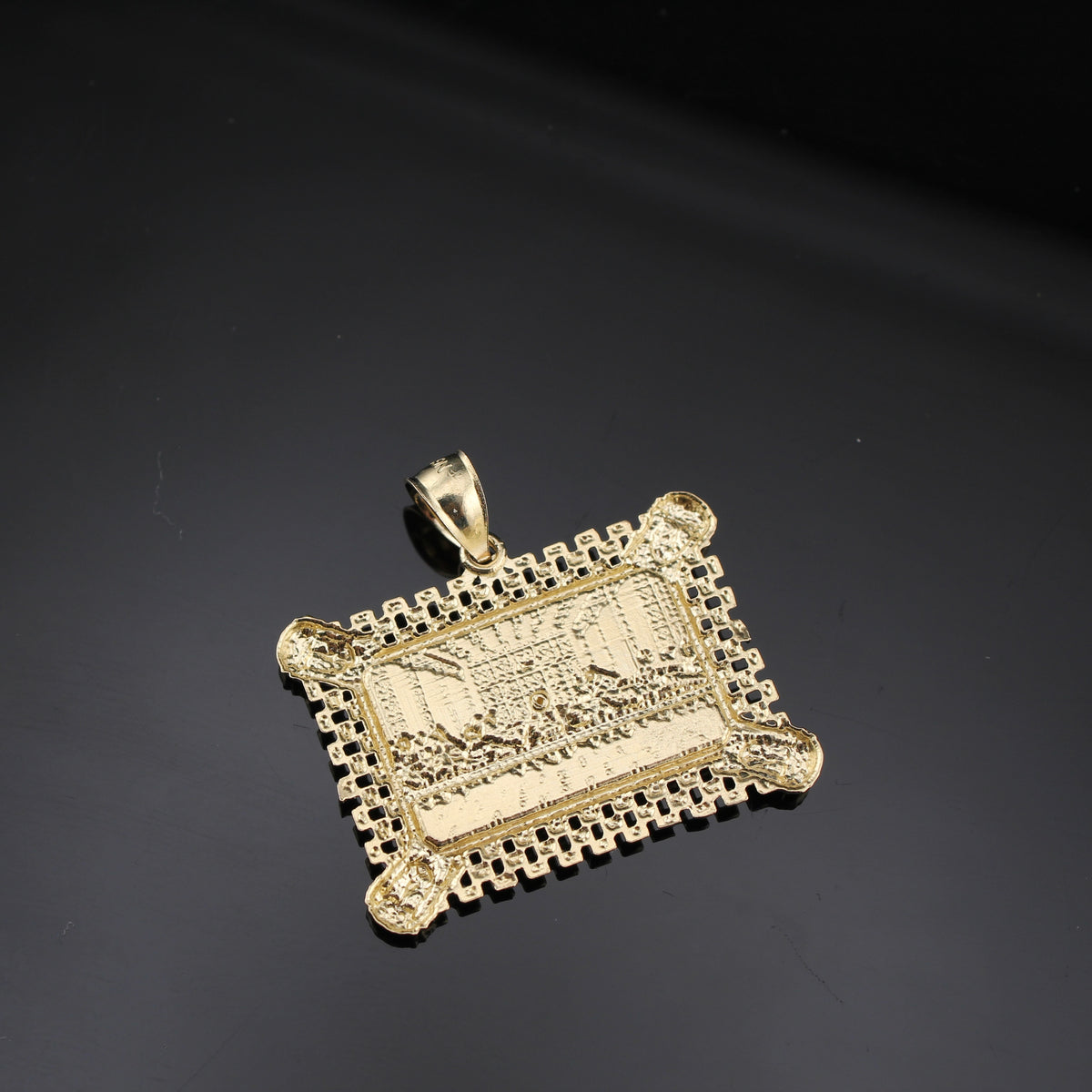 Real 10K Gold Last Supper Pendant