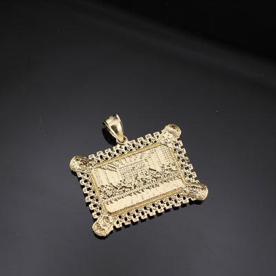 10K Real Gold Last Supper Pendant