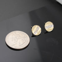 Aretes de la Última Cena de oro de 10K auténtico