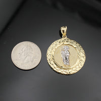 Real 10K Gold St. Jude Pendant