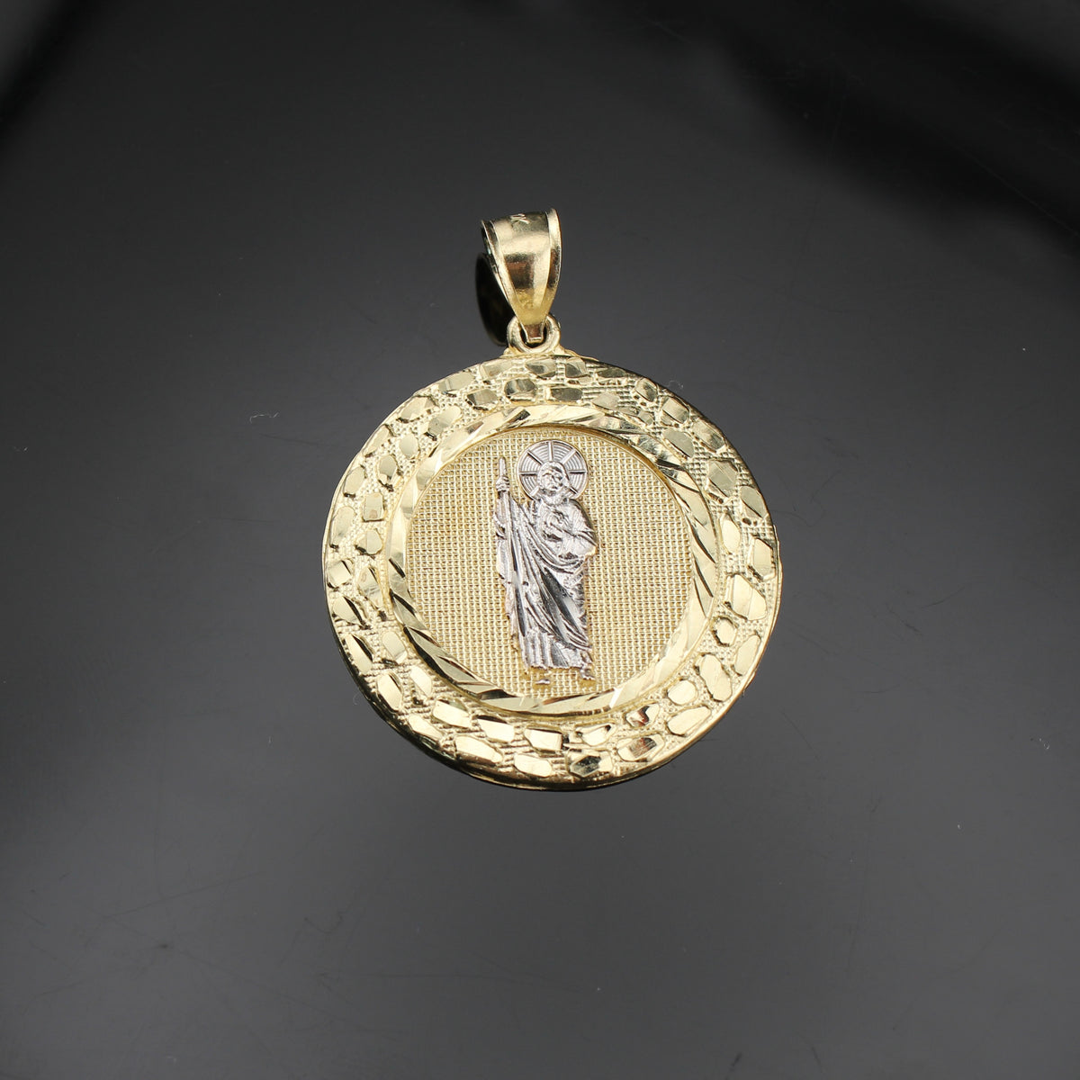 Real 10K Gold St. Jude Pendant