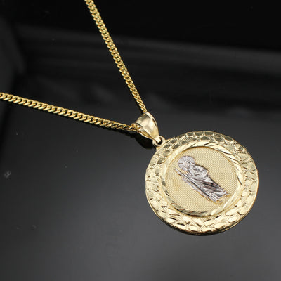 10K Real Gold St. Jude Pendant