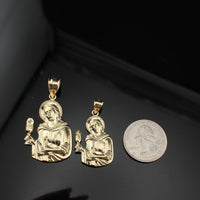 Real 10K Gold Santa Clara Pendant