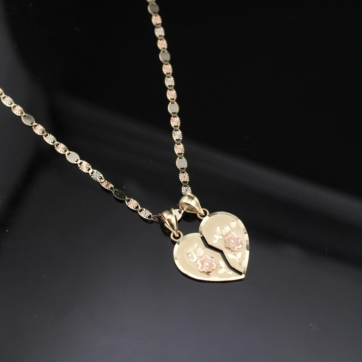 Colgante y Cadena Te Amo de Oro de 10K auténtico