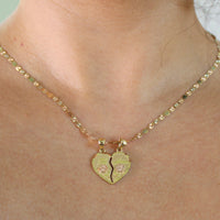 Colgante y Cadena Te Amo de Oro de 10K auténtico