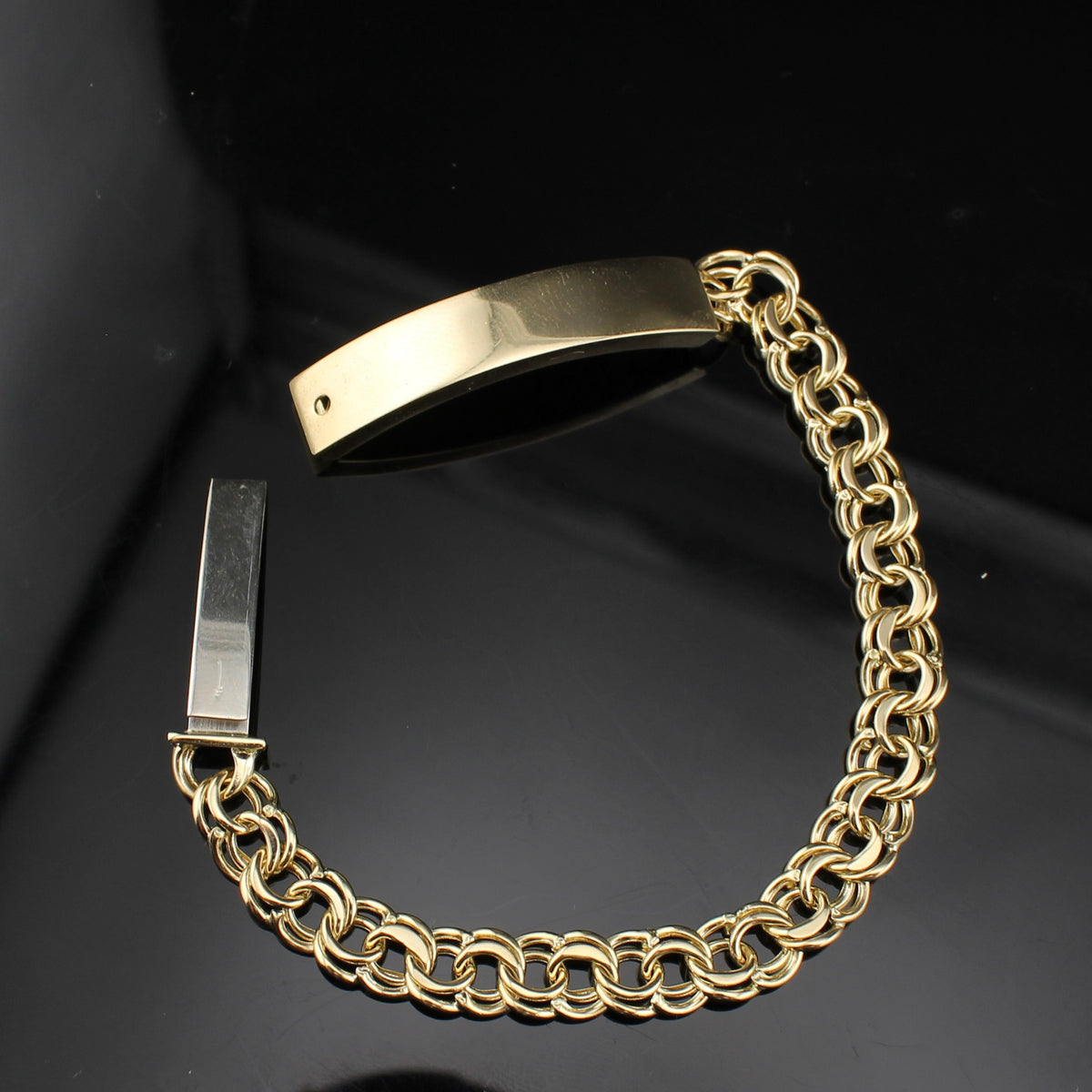 Pulsera de Oro de 10K auténtico Chino ID para Damas/Bebé