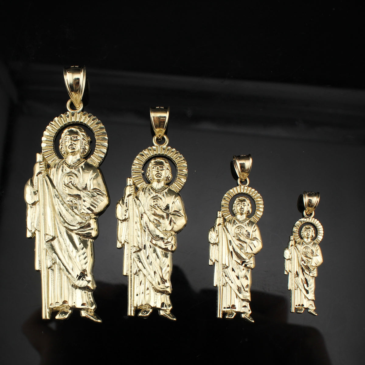 Real 10K Gold Saint Jude San Judas Pendant