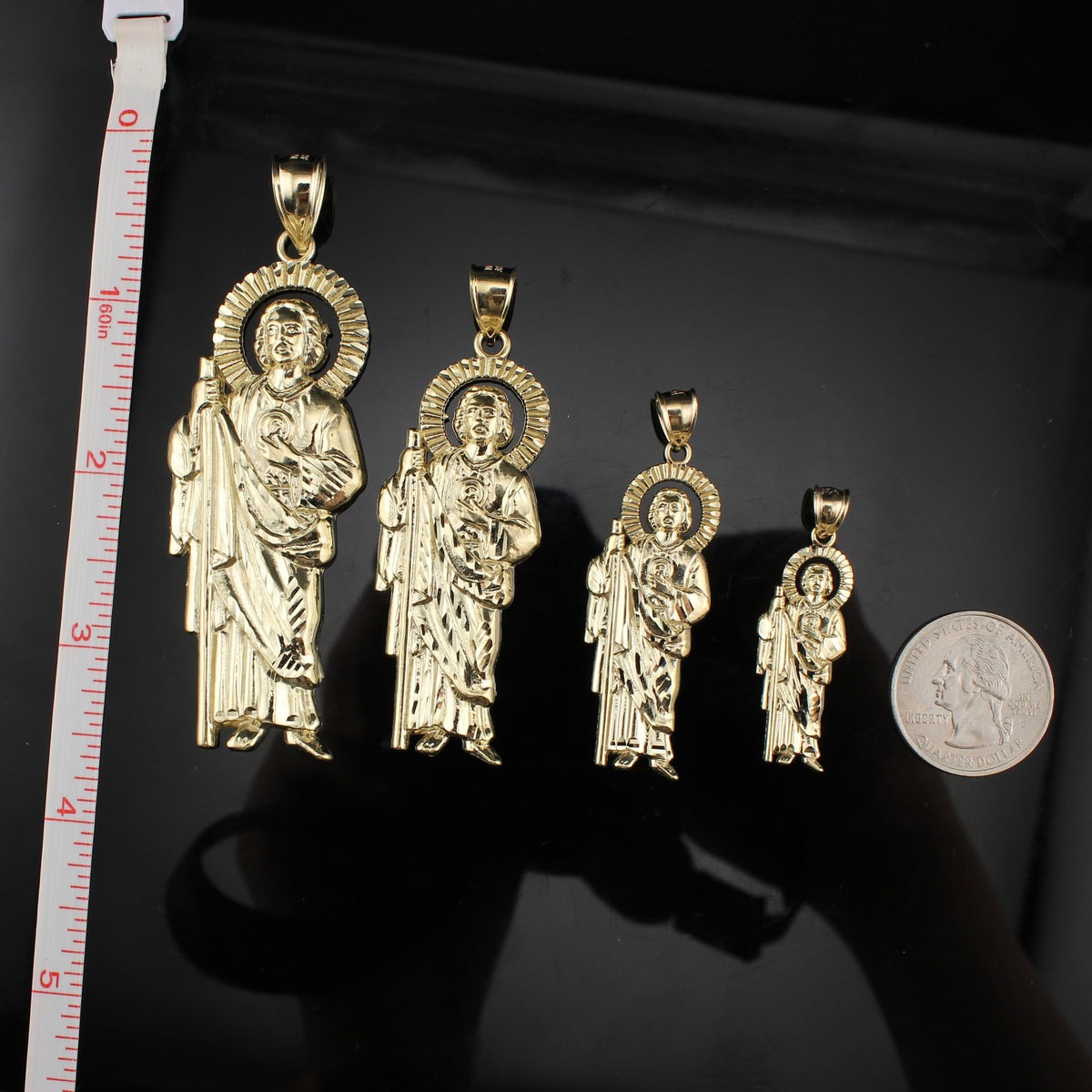 Real 10K Gold Saint Jude San Judas Pendant