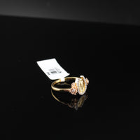 Real 10K Gold Diamond Virgin Mary Ring
