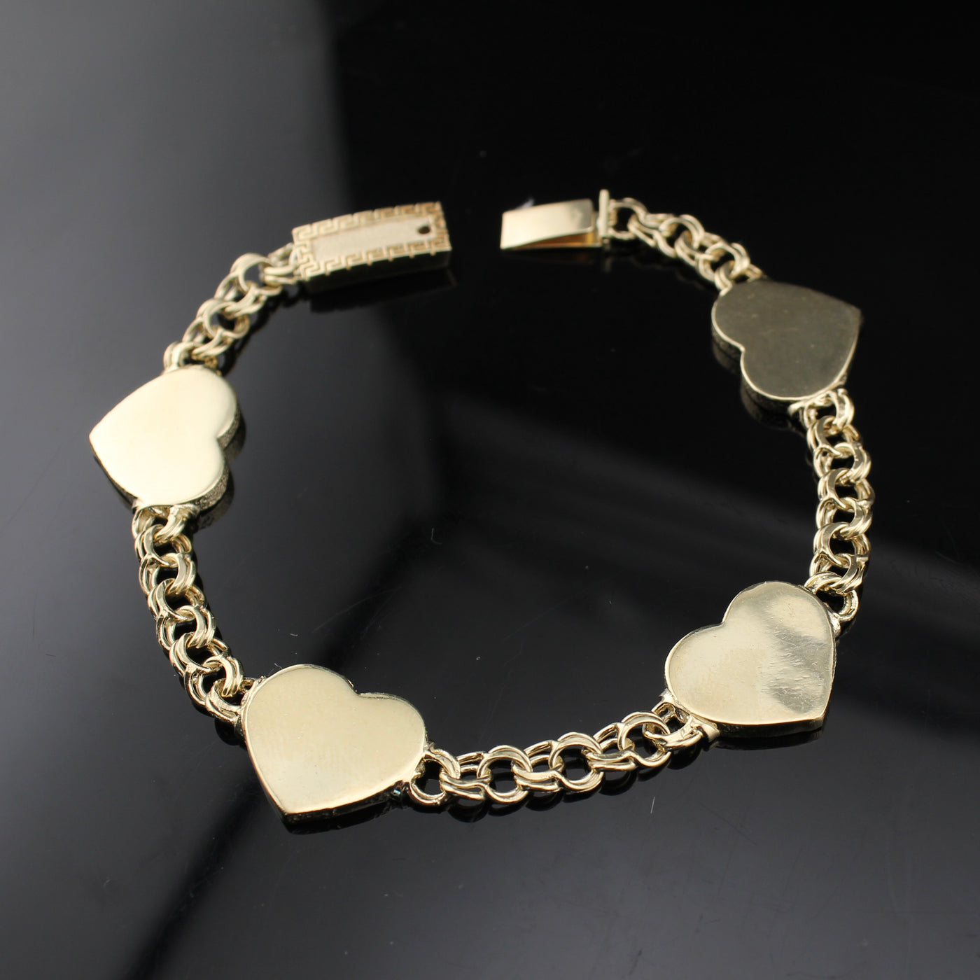 10K Chino Heart Bracelet