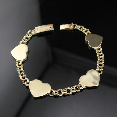 10K Chino Heart Bracelet