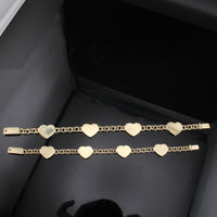 Pulsera Chino Corazón de Oro de 10K Real