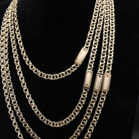 Real 10K Gold 6mm Chino Chains